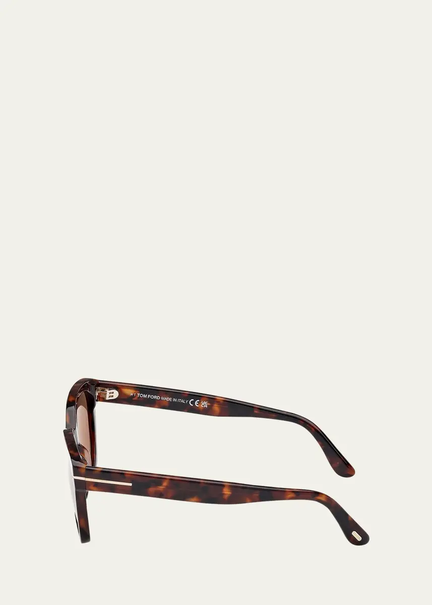 Tom Ford Haylay Acetate Rectangle Sunglasses | Thumbnail 4 Tom Ford Haylay Acetate Rectangle Sunglasses | Thumbnail 4