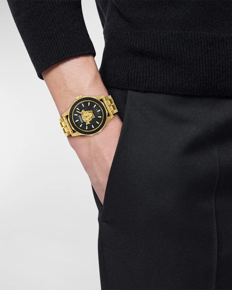 Versace Medusa Deco IP Yellow Gold Bracelet Watch, 43mm | Thumbnail 2 Versace Medusa Deco IP Yellow Gold Bracelet Watch, 43mm | Thumbnail 2