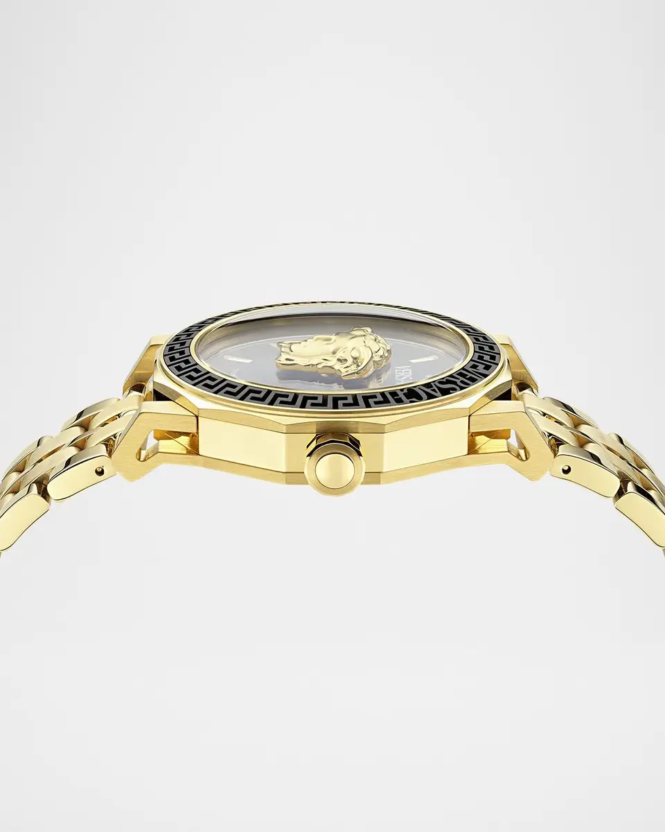 Versace Medusa Deco IP Yellow Gold Bracelet Watch, 43mm | Thumbnail 3 Versace Medusa Deco IP Yellow Gold Bracelet Watch, 43mm | Thumbnail 3