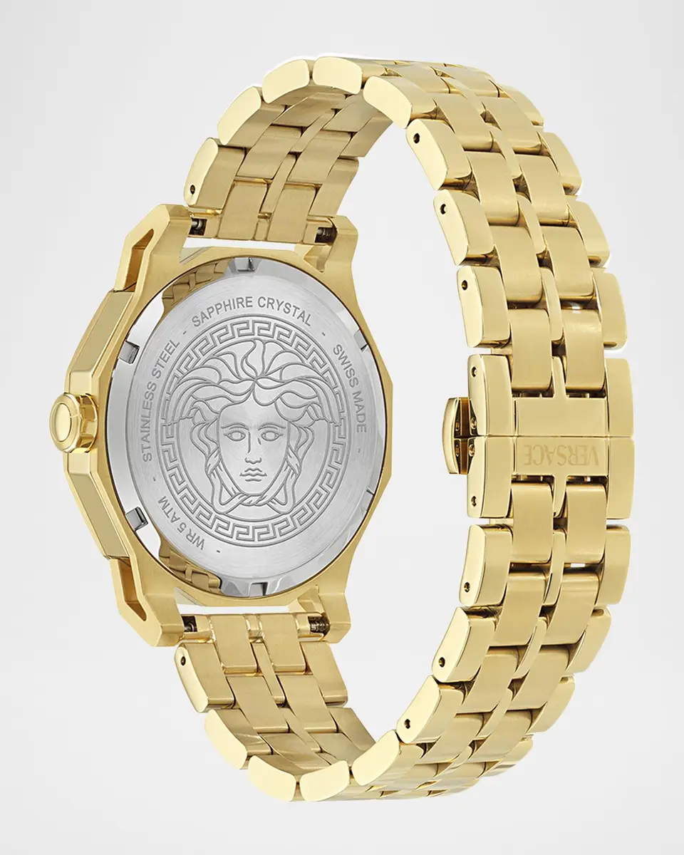 Versace Medusa Deco IP Yellow Gold Bracelet Watch, 43mm | Thumbnail 4 Versace Medusa Deco IP Yellow Gold Bracelet Watch, 43mm | Thumbnail 4