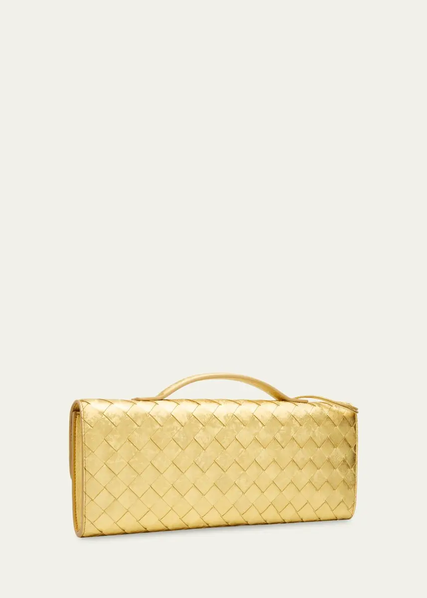 Bottega Veneta Andiamo Laminated Leather Clutch Bag | Thumbnail 3 Bottega Veneta Andiamo Laminated Leather Clutch Bag | Thumbnail 3