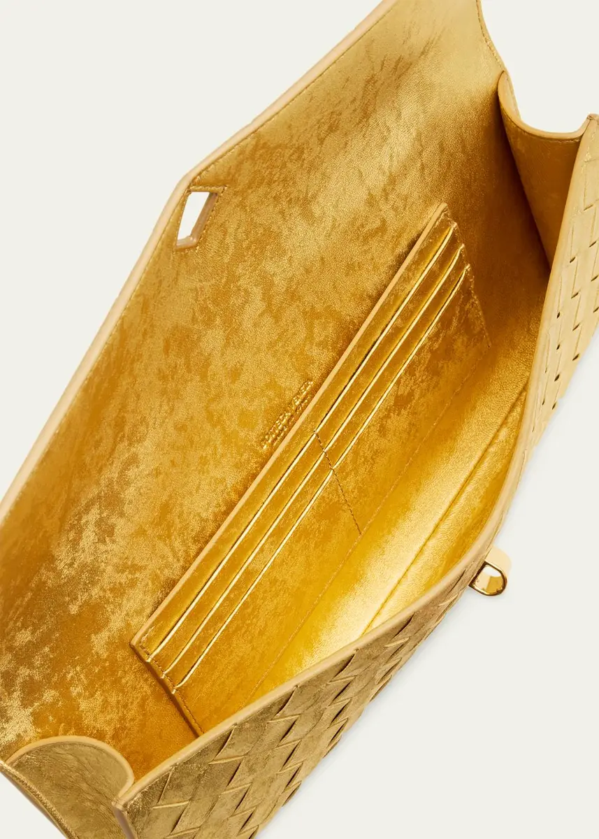 Bottega Veneta Andiamo Laminated Leather Clutch Bag | Thumbnail 4 Bottega Veneta Andiamo Laminated Leather Clutch Bag | Thumbnail 4