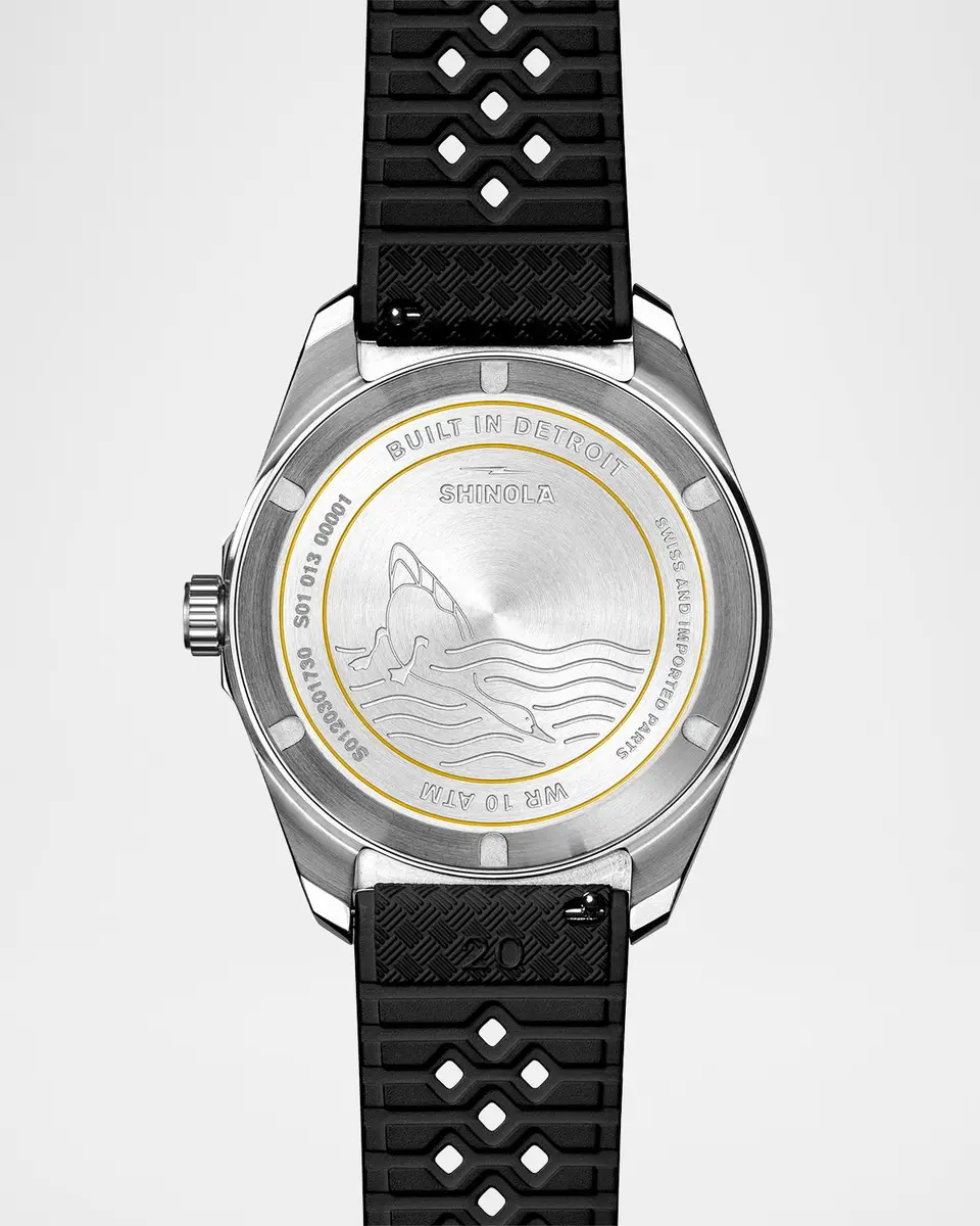 Shinola Duck Rubber-Strap Analog Watch, 40mm | Thumbnail 3 Shinola Duck Rubber-Strap Analog Watch, 40mm | Thumbnail 3