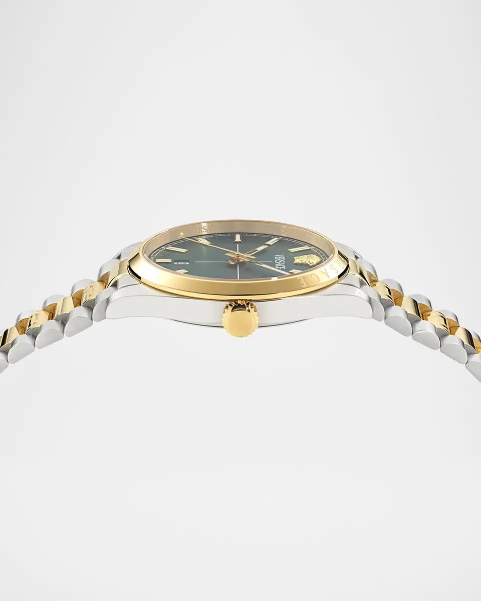 Versace Men's Millenyium Gent Two-Tone Bracelet Watch | Thumbnail 3 Versace Men's Millenyium Gent Two-Tone Bracelet Watch | Thumbnail 3