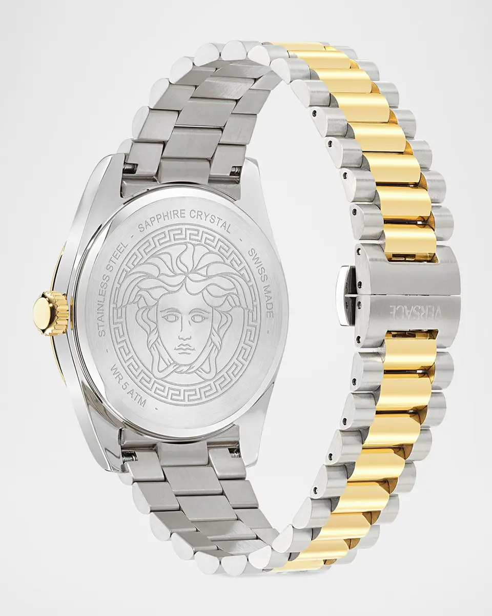 Versace Men's Millenyium Gent Two-Tone Bracelet Watch | Thumbnail 4 Versace Men's Millenyium Gent Two-Tone Bracelet Watch | Thumbnail 4