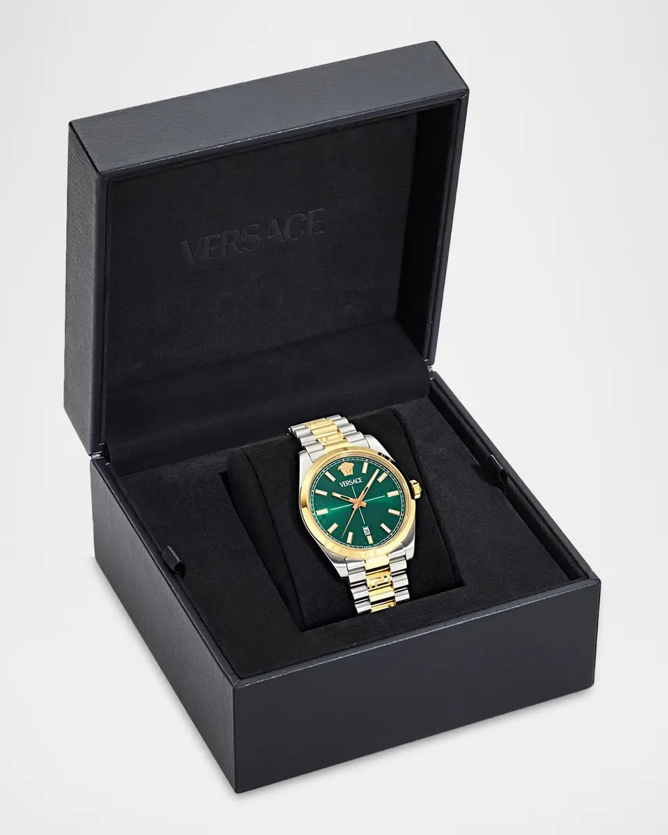 Versace Men's Millenyium Gent Two-Tone Bracelet Watch | Thumbnail 5 Versace Men's Millenyium Gent Two-Tone Bracelet Watch | Thumbnail 5