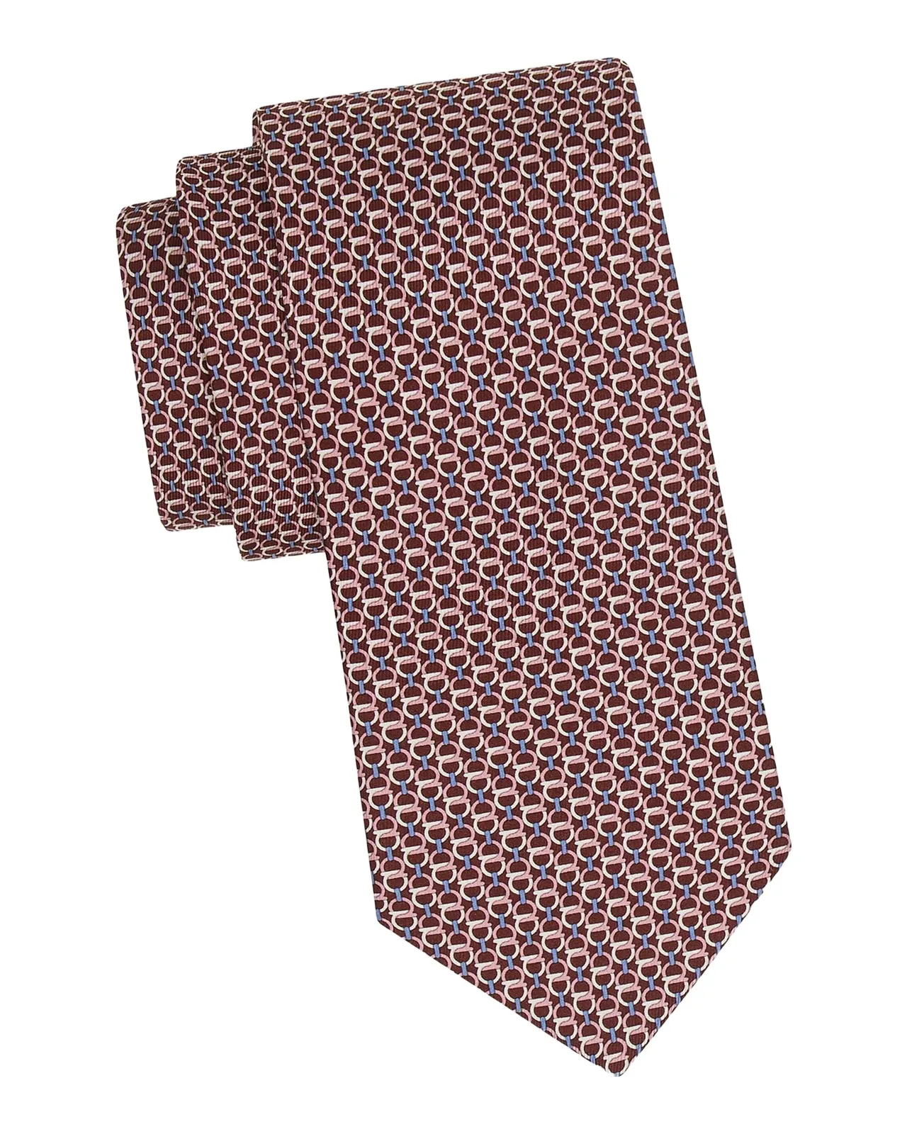 Ferragamo Men's Repeat Gancini Silk Tie