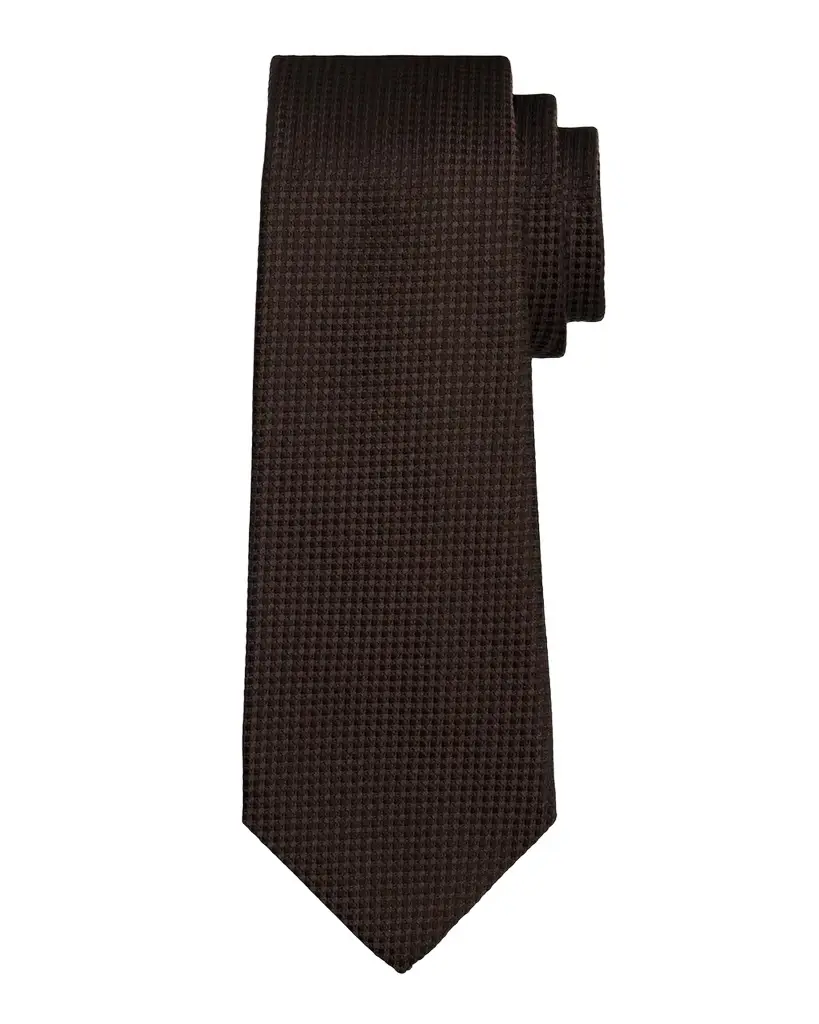 Kiton Men's Silk Micro-Jacquard 7-Fold Tie | Image 1 Kiton Men's Silk Micro-Jacquard 7-Fold Tie | Image 1