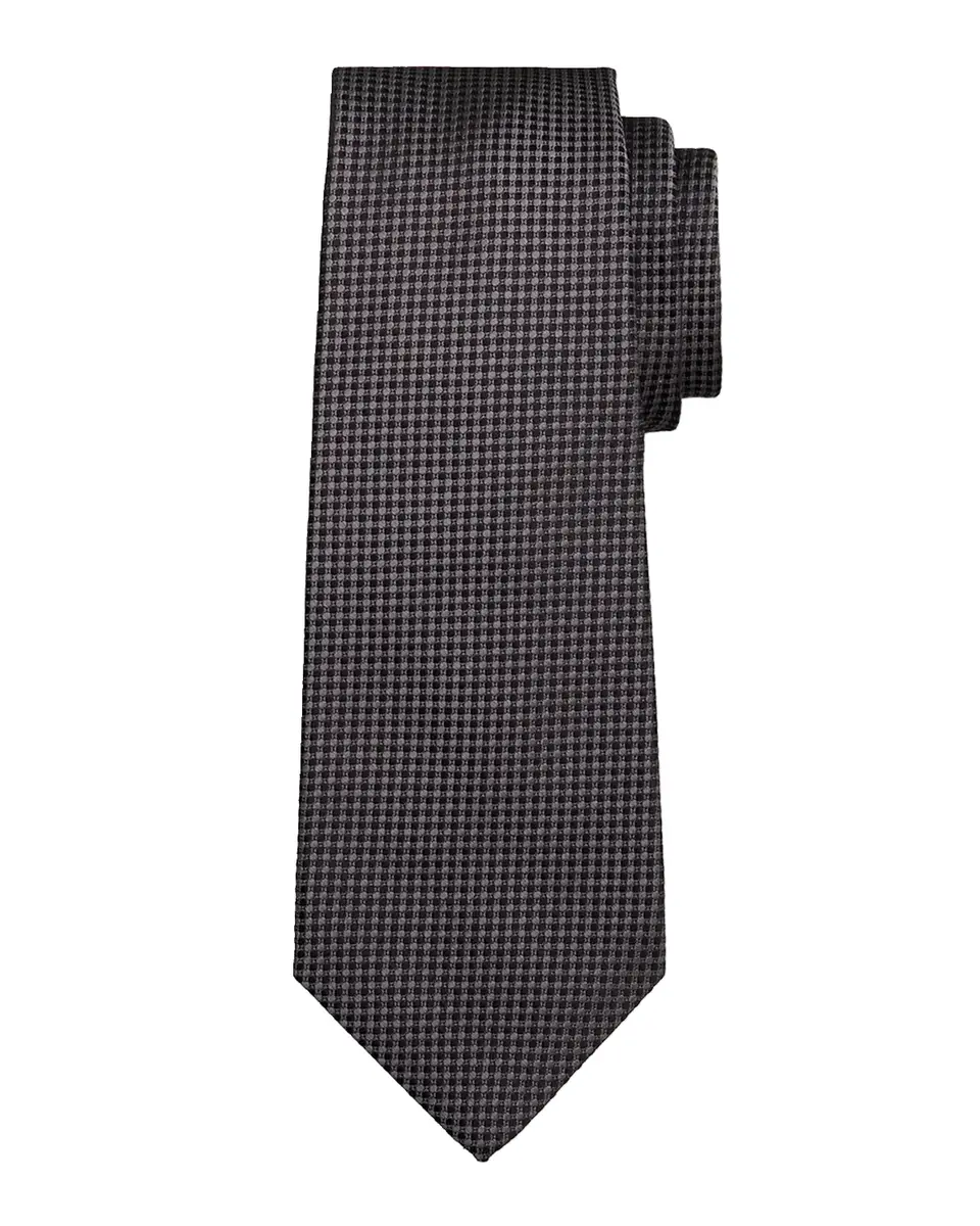 Kiton Men's Silk Micro-Jacquard 7-Fold Tie | Thumbnail 2