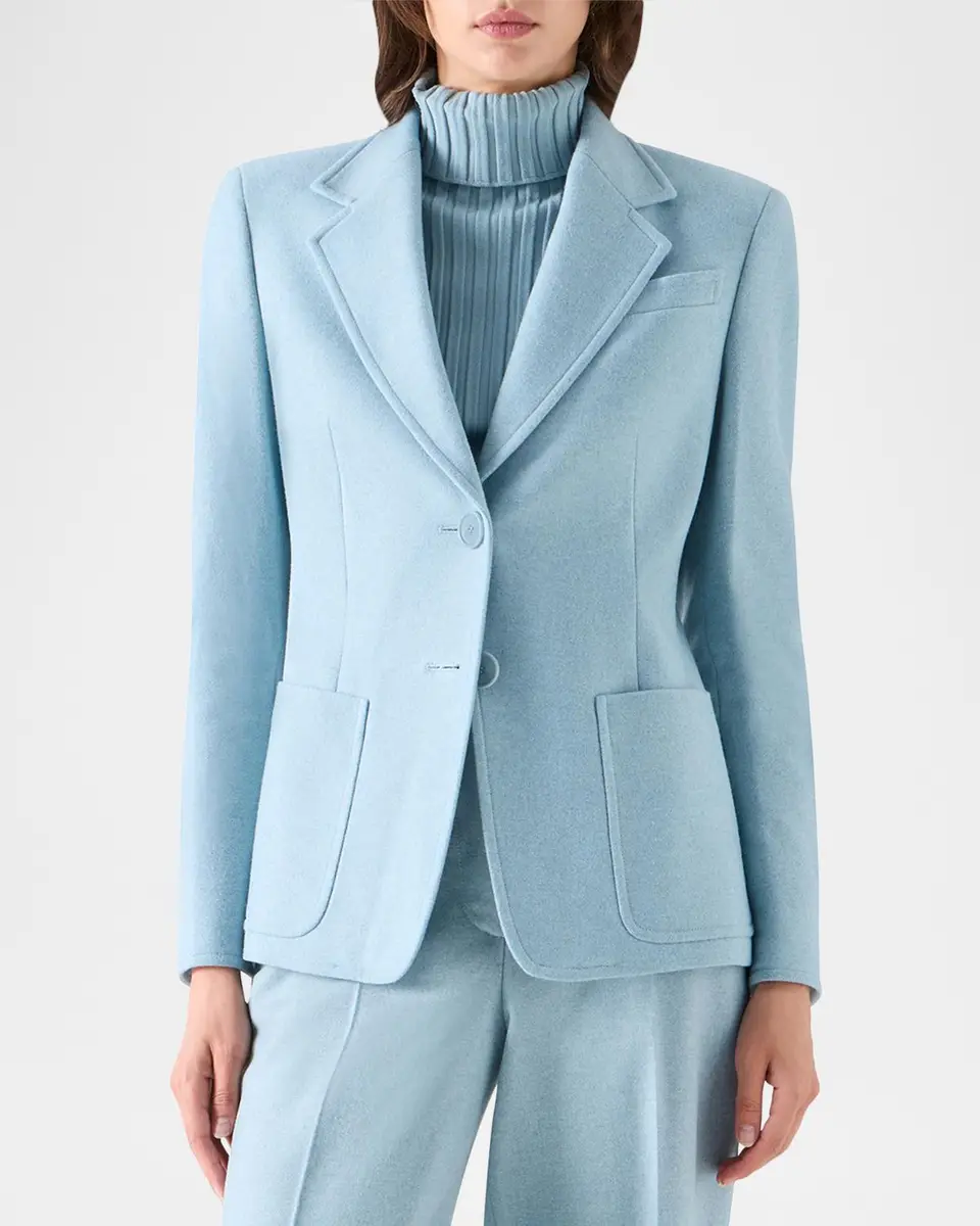 Akris punto Wool Flannel Blazer | Thumbnail 4 Akris punto Wool Flannel Blazer | Thumbnail 4