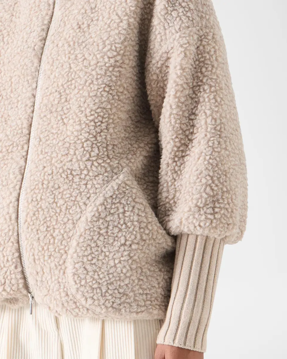 Akris punto Bouclé Fleece Relaxed-Fit Coat | Thumbnail 5