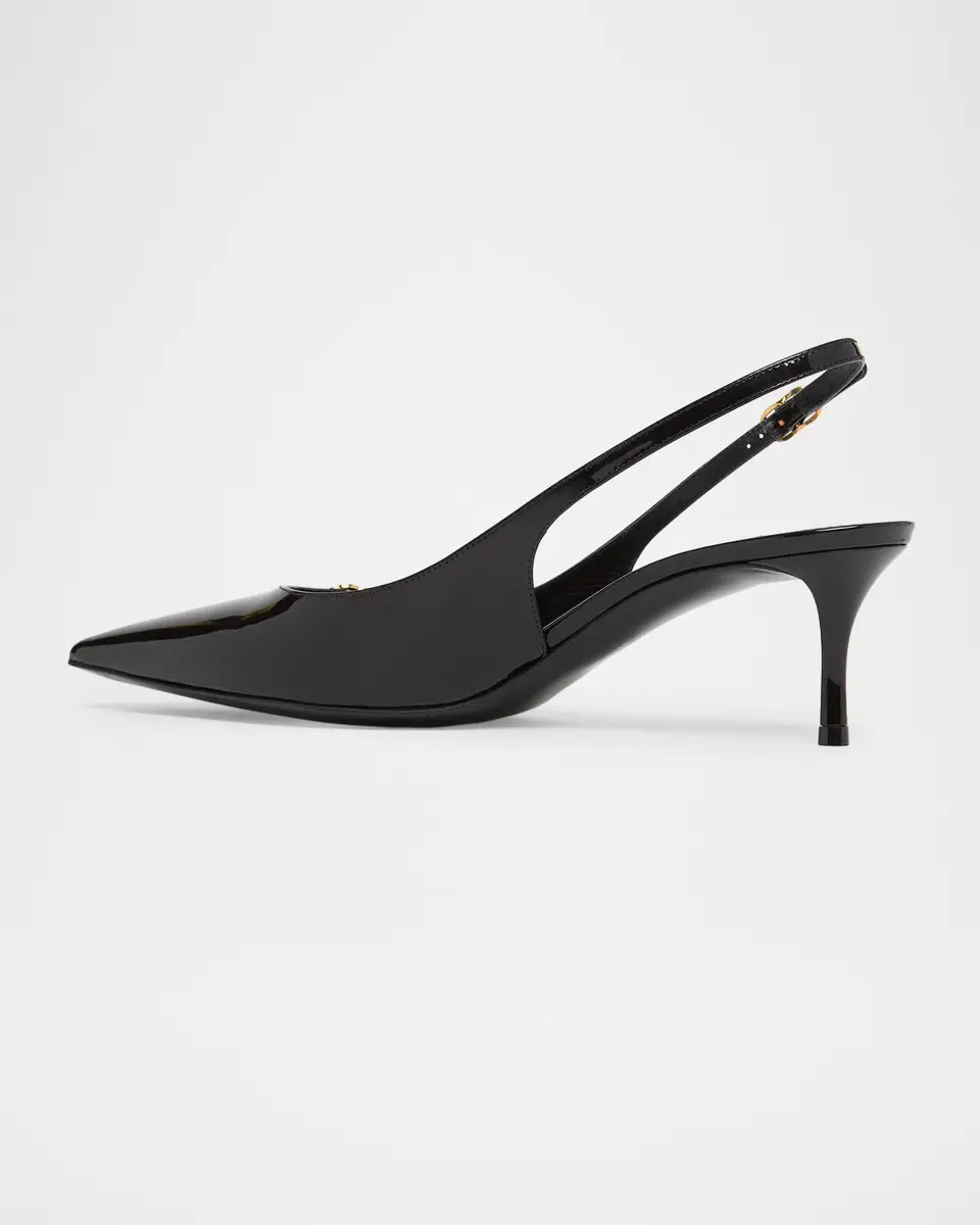 Dolce & Gabbana 90mm DG Vernice Patent Leather Slingback Pumps | Thumbnail 3 Dolce & Gabbana 90mm DG Vernice Patent Leather Slingback Pumps | Thumbnail 3
