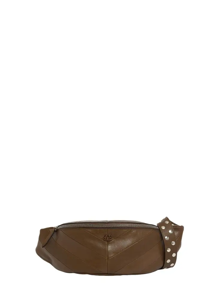 Valentino Garavani Men's VLogo Leather Belt Bag | Image 1 Valentino Garavani Men's VLogo Leather Belt Bag | Image 1