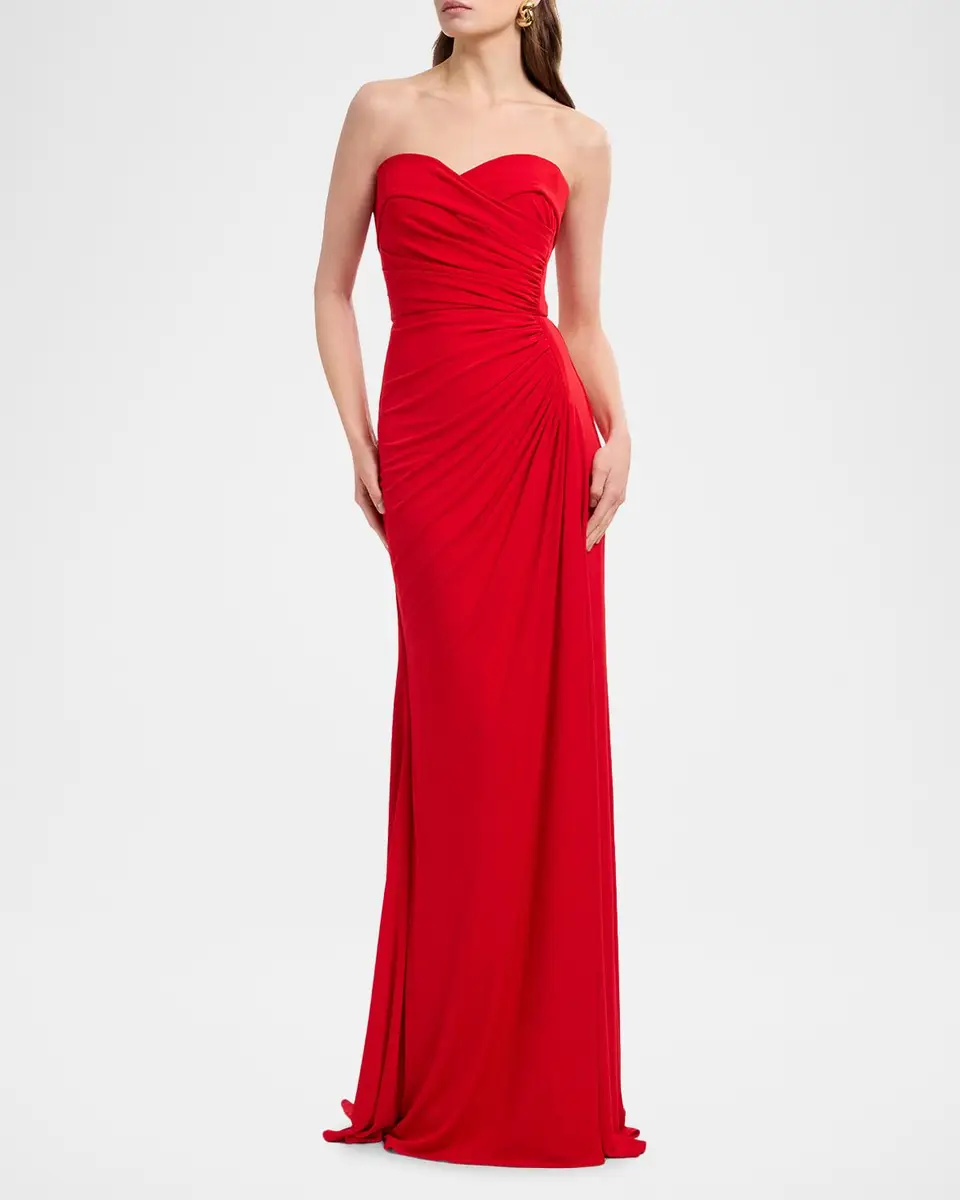 Elie Saab Strapless Draped Trumpet Gown | Thumbnail 2 Elie Saab Strapless Draped Trumpet Gown | Thumbnail 2