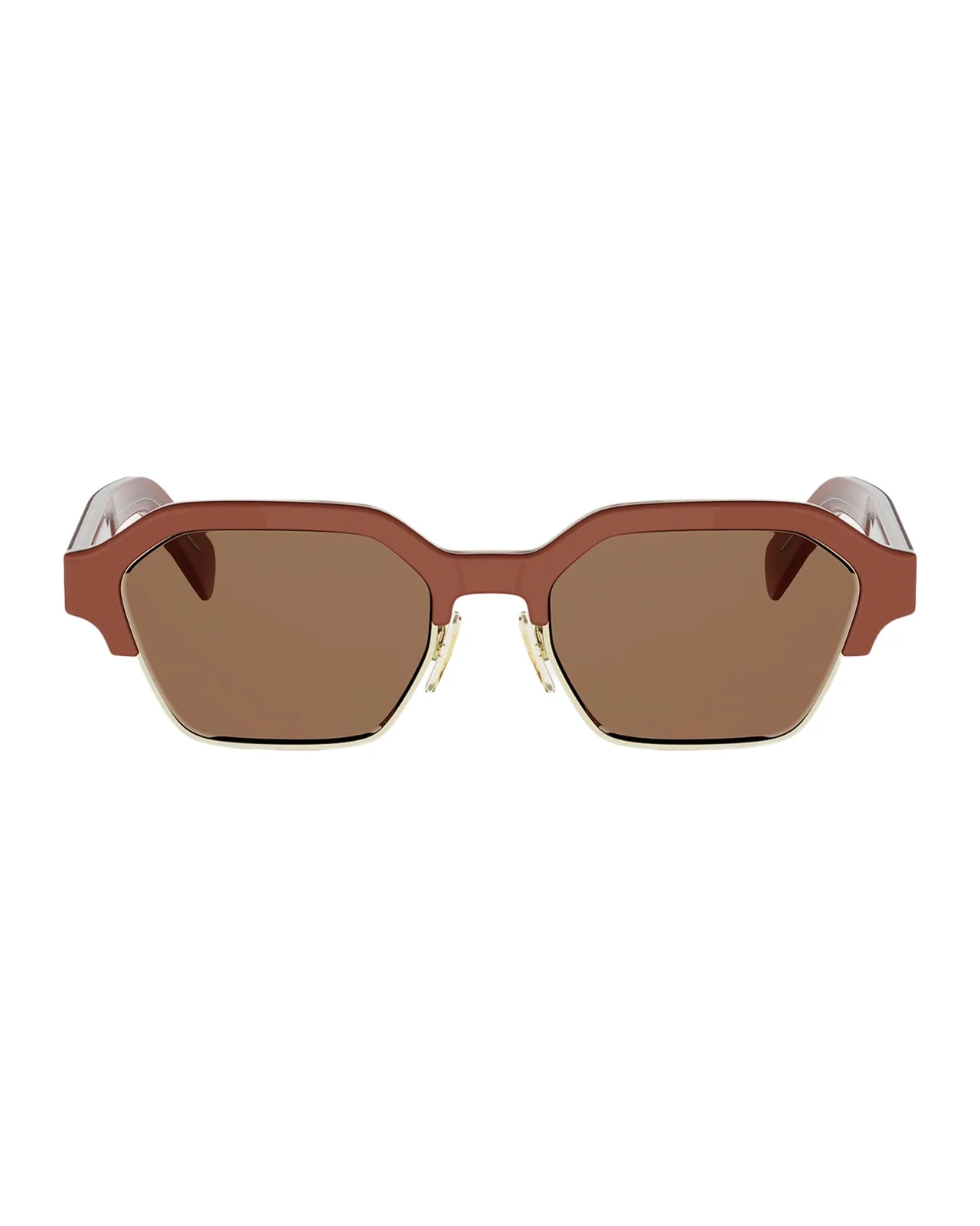 Celine Men's Acetate and Nylon Geometric Combi Sunglasses