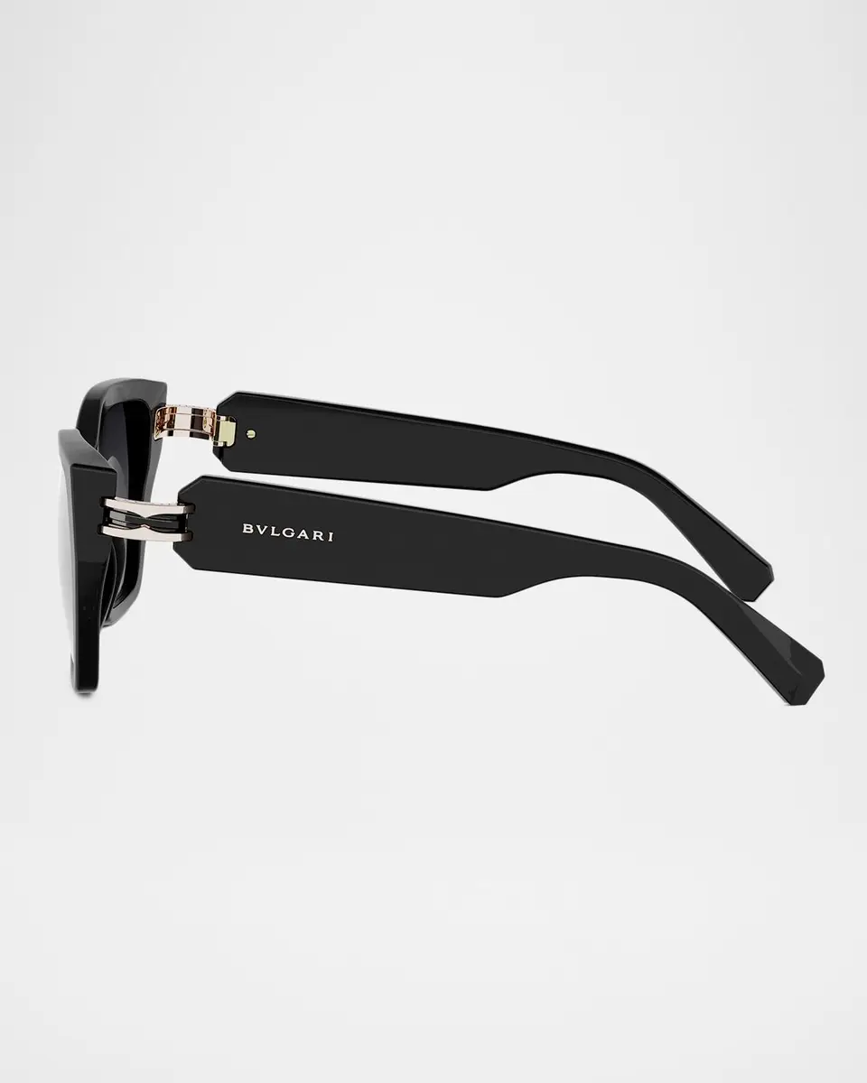 BVLGARI B. Zero1 52mm Acetate Butterfly Sunglasses | Thumbnail 3 BVLGARI B. Zero1 52mm Acetate Butterfly Sunglasses | Thumbnail 3
