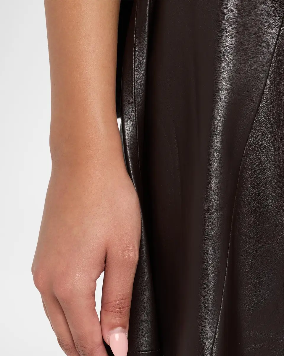 ARMA Eleni Leather A-Line Midi Skirt | Thumbnail 5 ARMA Eleni Leather A-Line Midi Skirt | Thumbnail 5