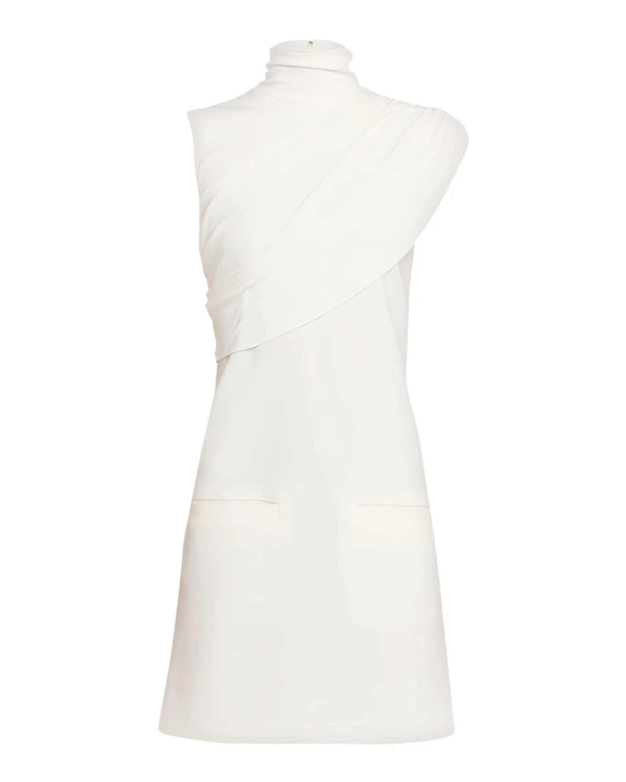 Twist Draped A-Line Mini Dress Twist Draped A-Line Mini Dress
