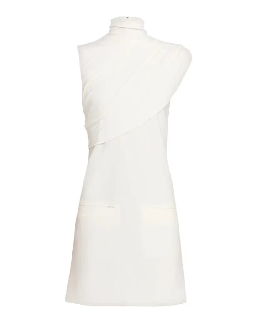 Courrèges Twist Draped A-Line Mini Dress | Image 1 Courrèges Twist Draped A-Line Mini Dress | Image 1