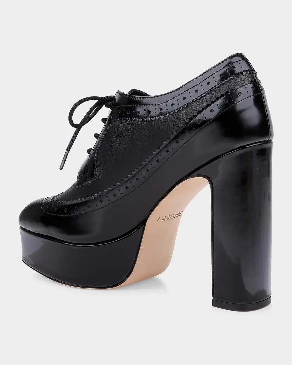 L'Agence Tania 125MM Leather Platform Pumps | Thumbnail 3 L'Agence Tania 125MM Leather Platform Pumps | Thumbnail 3