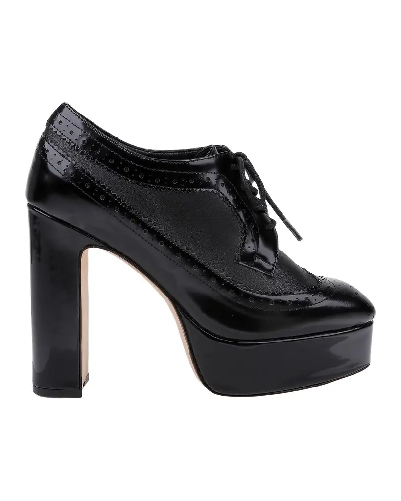 L'Agence Tania 125MM Leather Platform Pumps