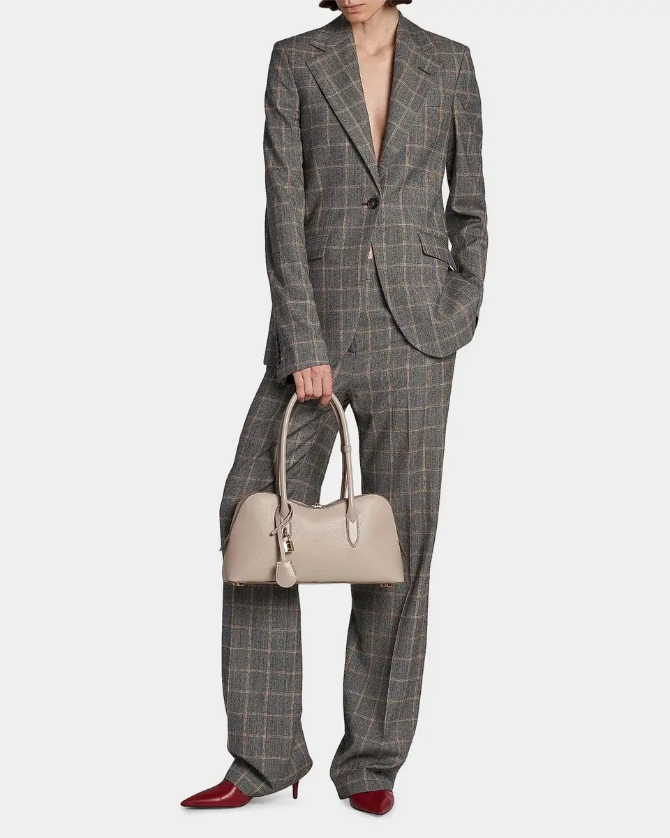 Stella McCartney Slim Checked Single-Breasted Blazer Jacket | Thumbnail 2 Stella McCartney Slim Checked Single-Breasted Blazer Jacket | Thumbnail 2