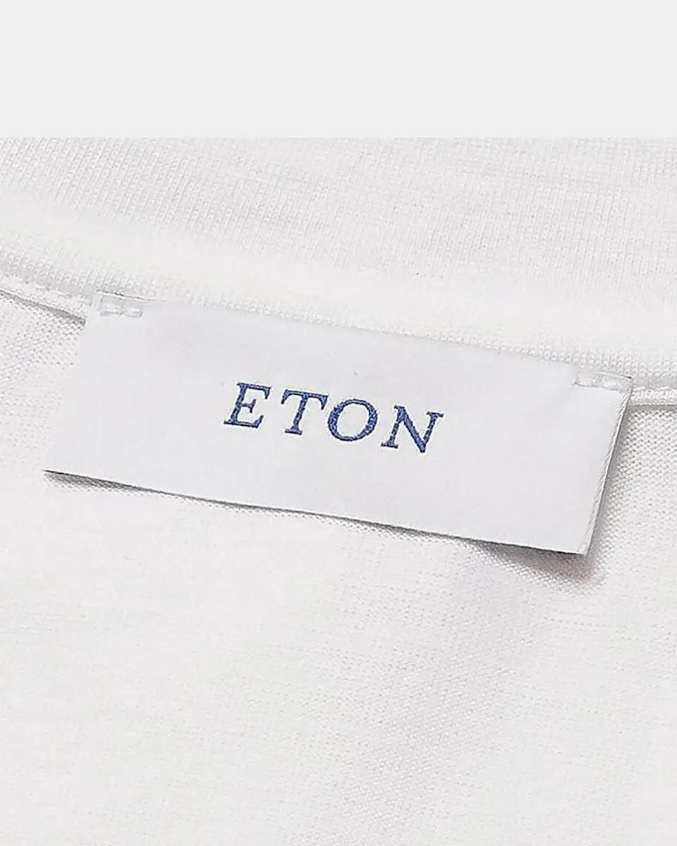Eton Men's Silk and Cotton Crewneck T-Shirt | Thumbnail 7 Eton Men's Silk and Cotton Crewneck T-Shirt | Thumbnail 7
