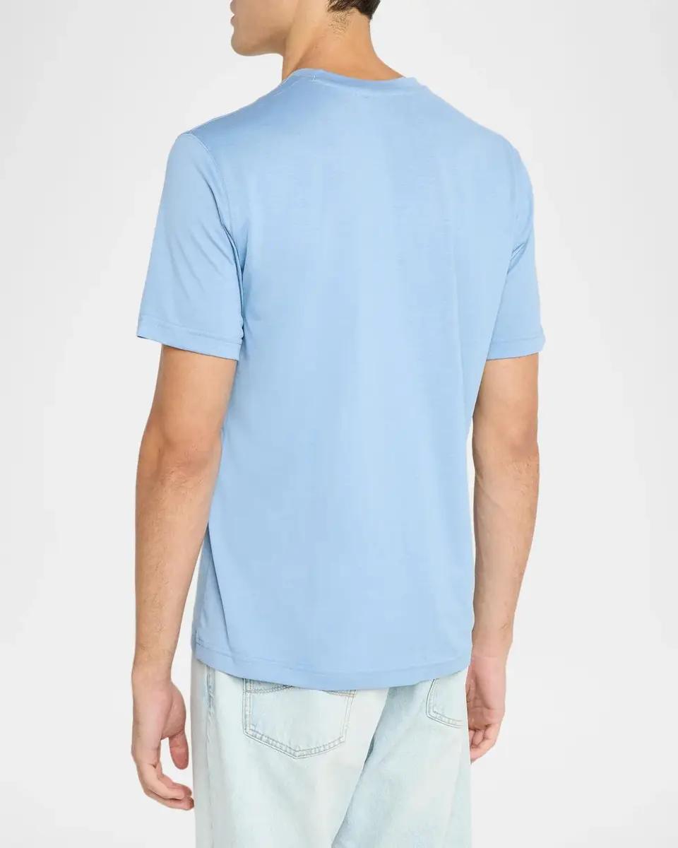 Eton Men's Cotton and Silk Crewneck T-Shirt | Thumbnail 3 Eton Men's Cotton and Silk Crewneck T-Shirt | Thumbnail 3