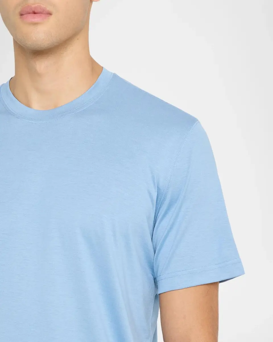 Eton Men's Cotton and Silk Crewneck T-Shirt | Thumbnail 5 Eton Men's Cotton and Silk Crewneck T-Shirt | Thumbnail 5