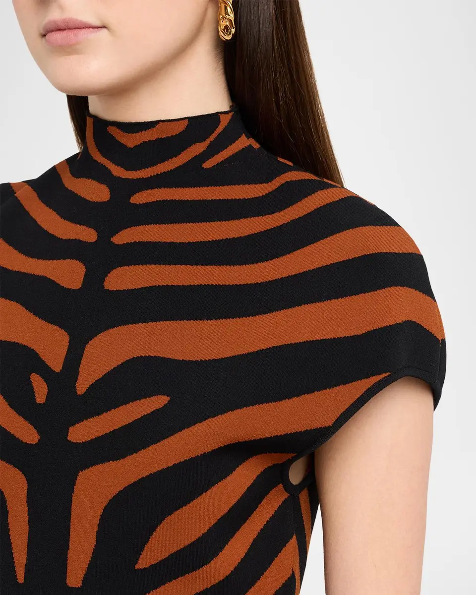 Et Ochs Rumi Cropped Tiger Striped Knit Top | Thumbnail 5 Et Ochs Rumi Cropped Tiger Striped Knit Top | Thumbnail 5