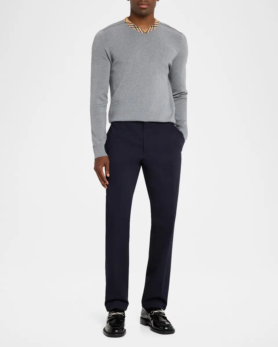 Burberry Men's Charlton Flat-Front Pants | Thumbnail 2 Burberry Men's Charlton Flat-Front Pants | Thumbnail 2
