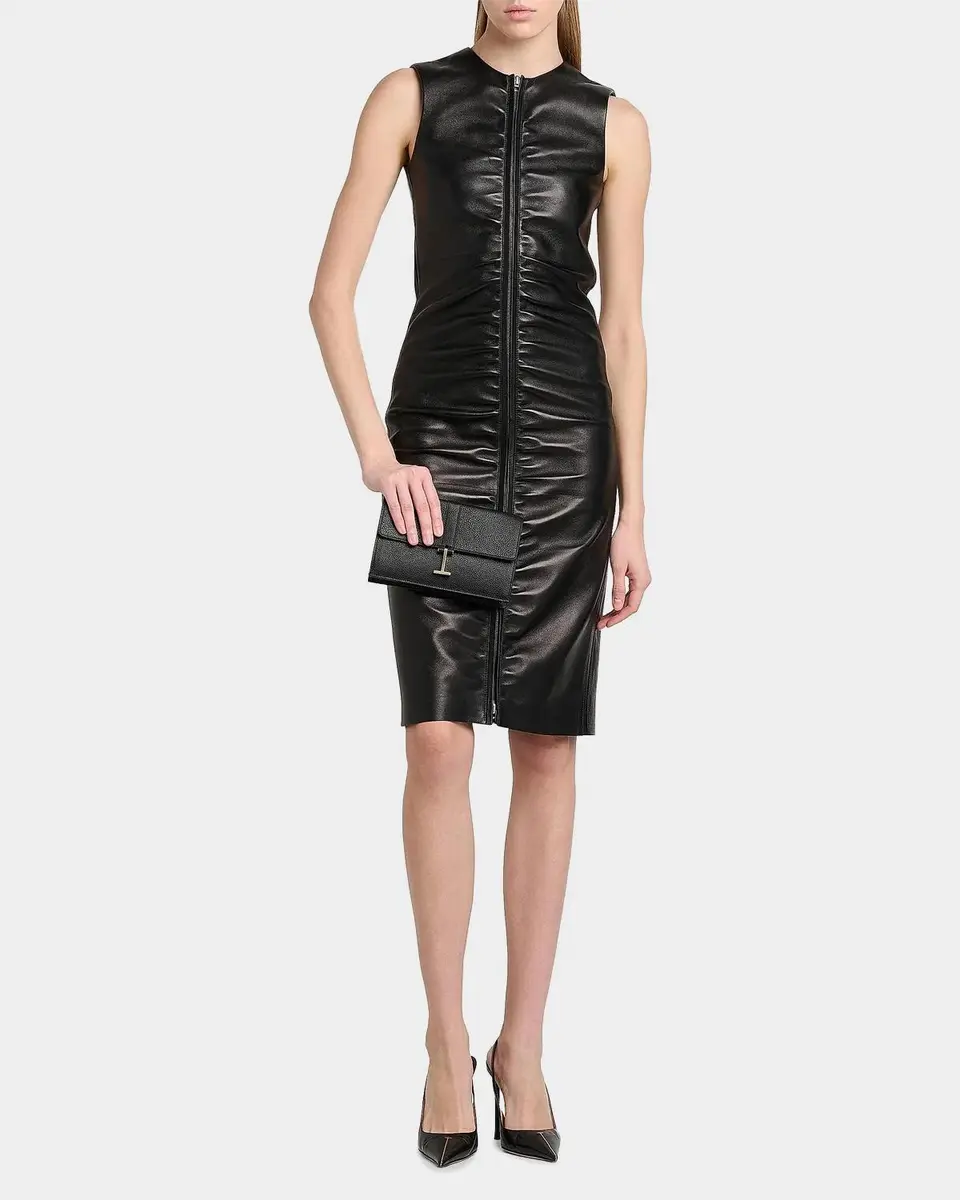 Tom Ford Lamb Leather Midi Dress | Thumbnail 2 Tom Ford Lamb Leather Midi Dress | Thumbnail 2