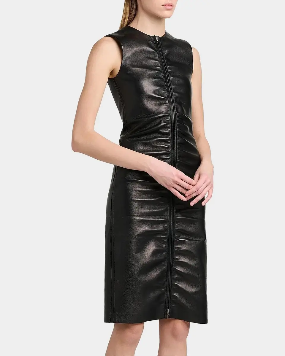 Tom Ford Lamb Leather Midi Dress | Thumbnail 6 Tom Ford Lamb Leather Midi Dress | Thumbnail 6