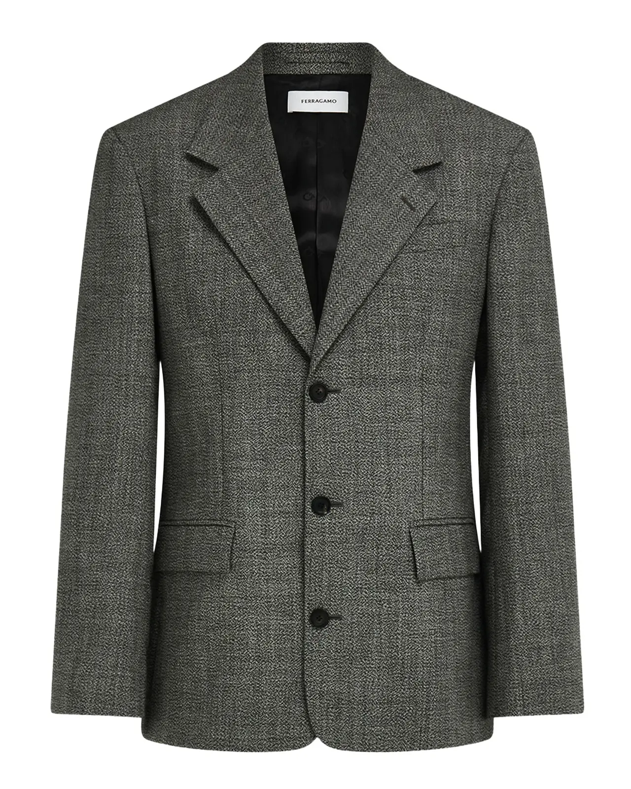 Ferragamo Men's Wool Mouline Single-Breasted Sport Coat