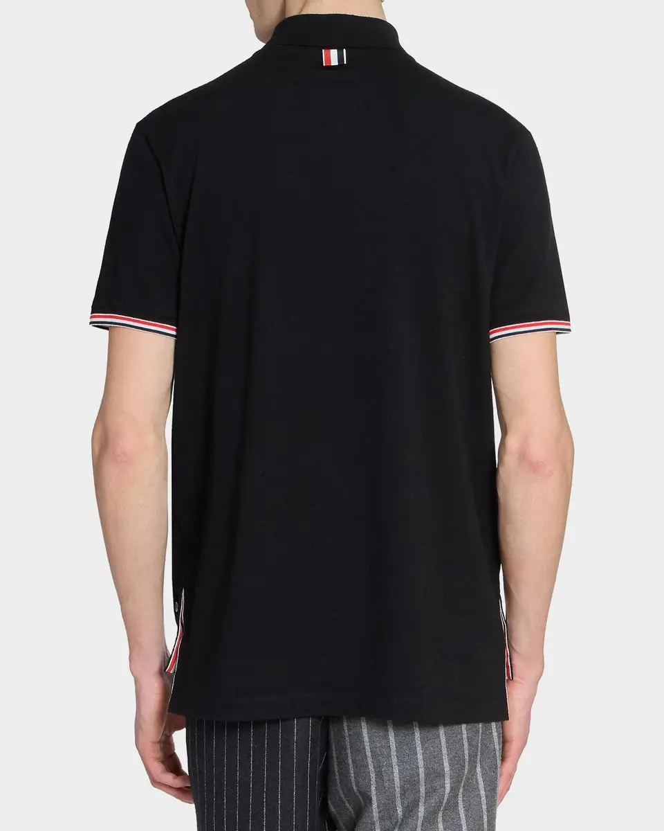 Thom Browne Men's RWB Tipping Wool Jersey Polo Shirt | Thumbnail 3 Thom Browne Men's RWB Tipping Wool Jersey Polo Shirt | Thumbnail 3