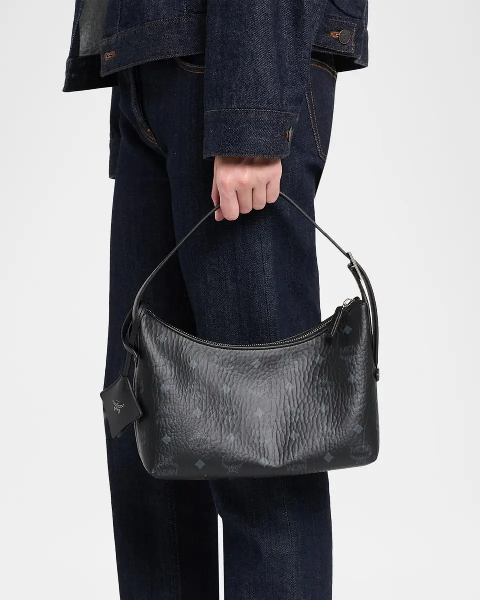 MCM Aren Small Leather Hobo Bag | Thumbnail 2 MCM Aren Small Leather Hobo Bag | Thumbnail 2