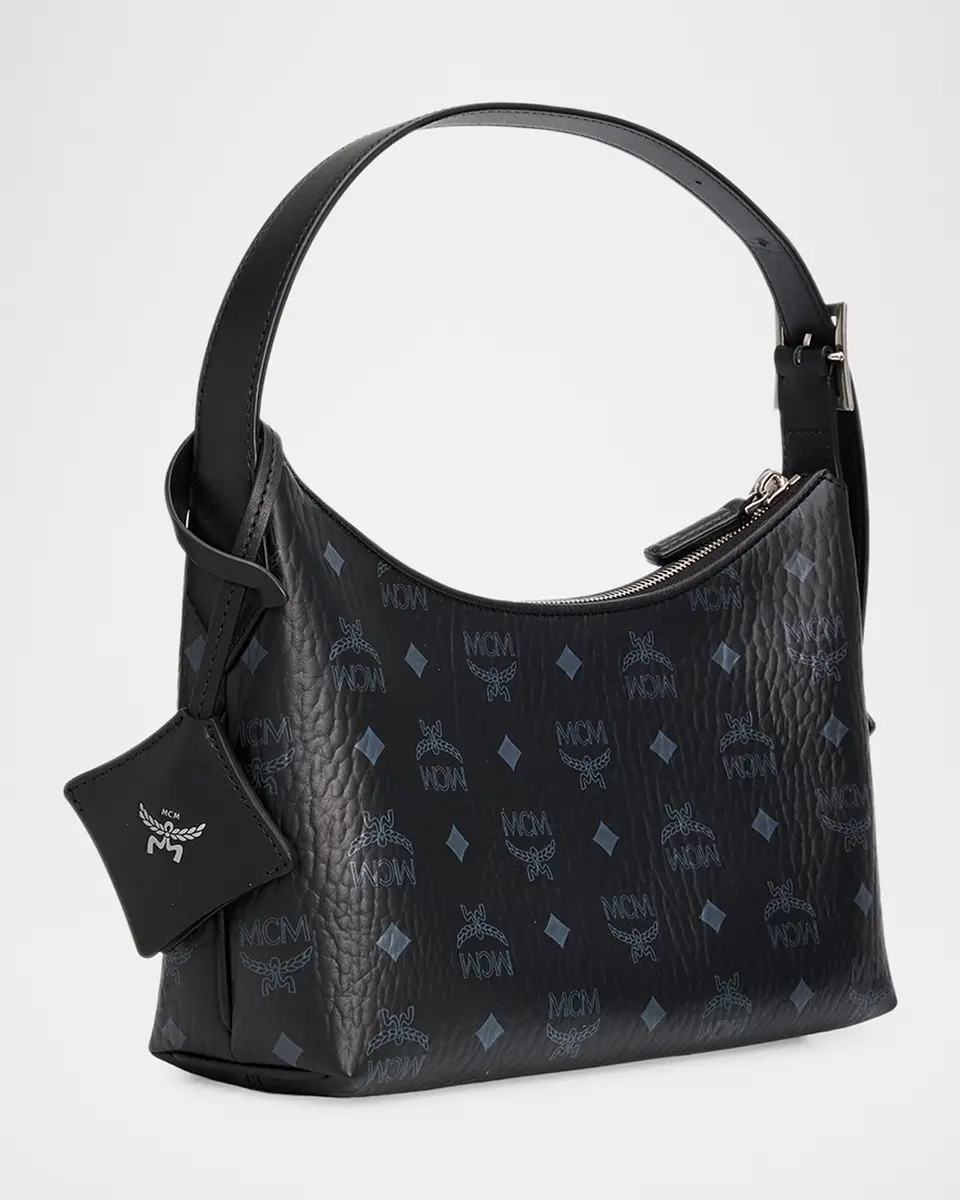 MCM Aren Small Leather Hobo Bag | Thumbnail 3 MCM Aren Small Leather Hobo Bag | Thumbnail 3