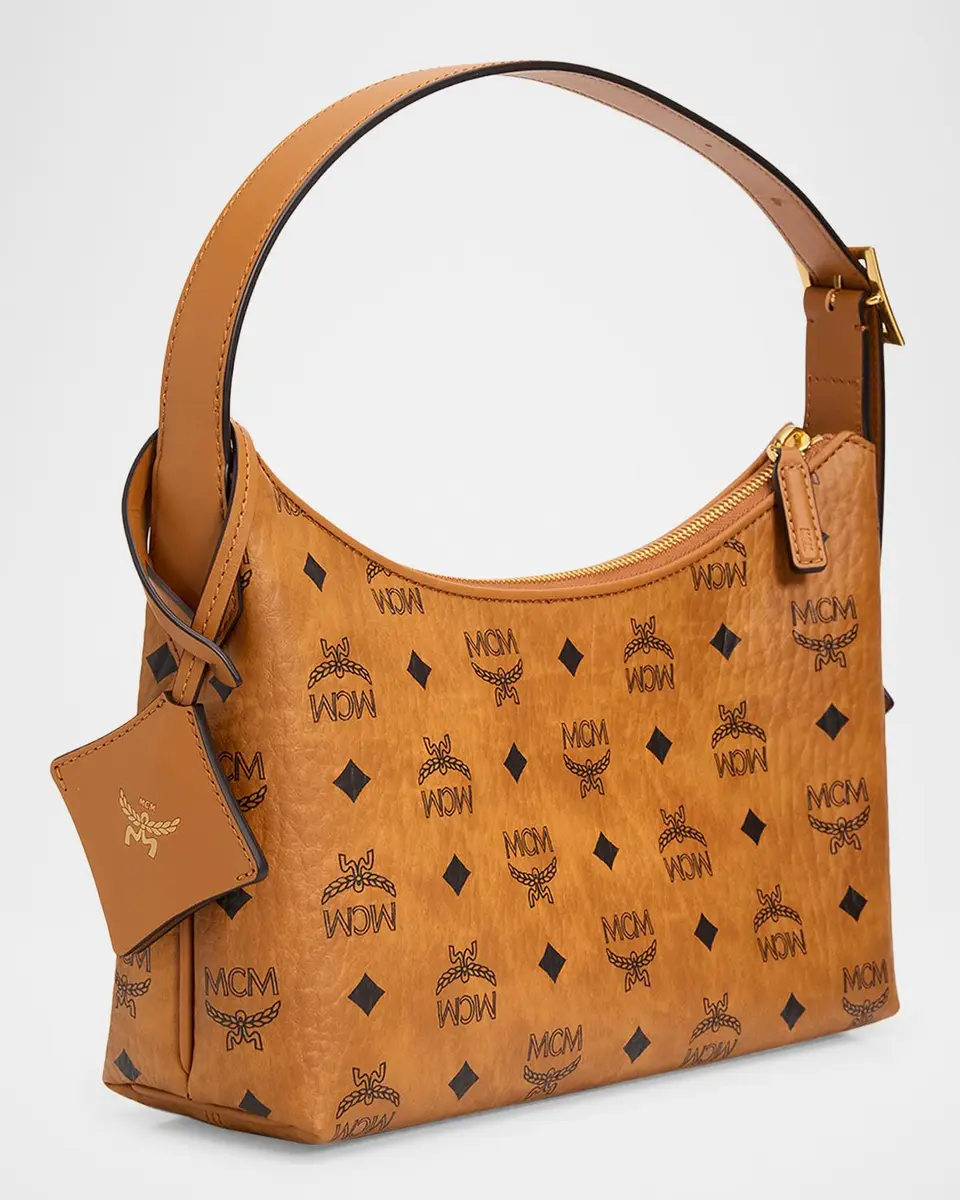 MCM Aren Small Leather Hobo Bag | Thumbnail 8 MCM Aren Small Leather Hobo Bag | Thumbnail 8