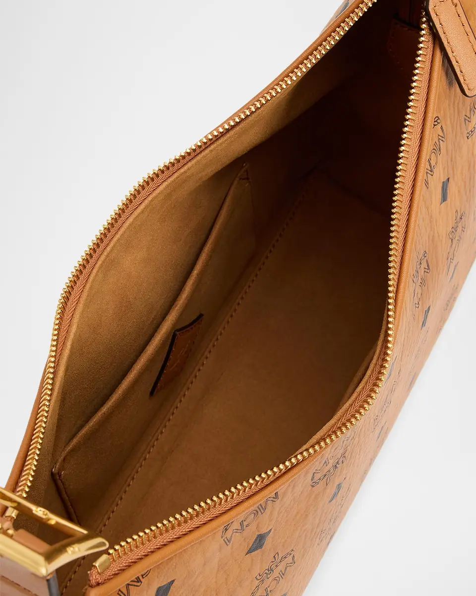 MCM Aren Small Leather Hobo Bag | Thumbnail 9 MCM Aren Small Leather Hobo Bag | Thumbnail 9