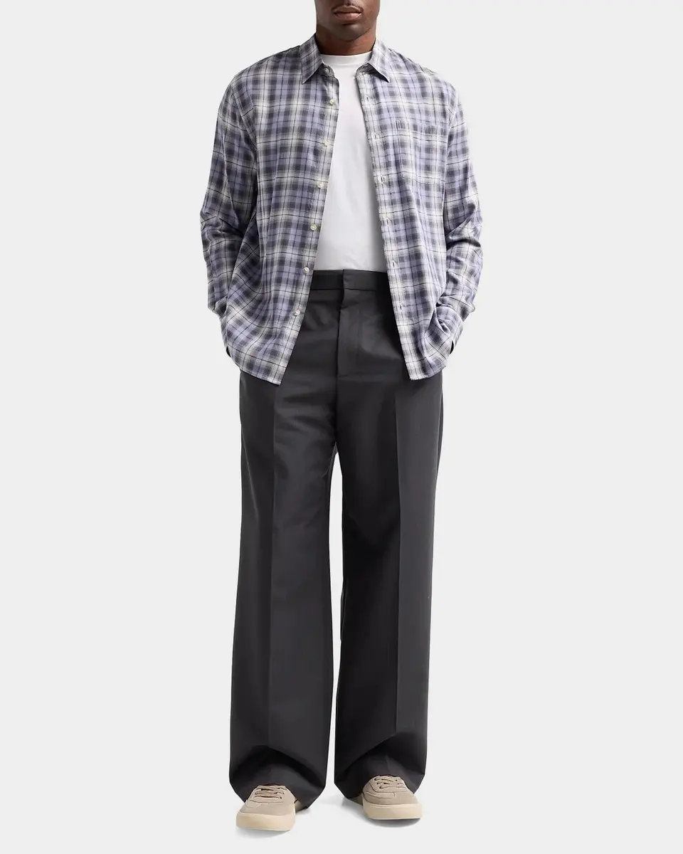 Vince Men's Exchange Plaid Button-Down Shirt | Thumbnail 2 Vince Men's Exchange Plaid Button-Down Shirt | Thumbnail 2