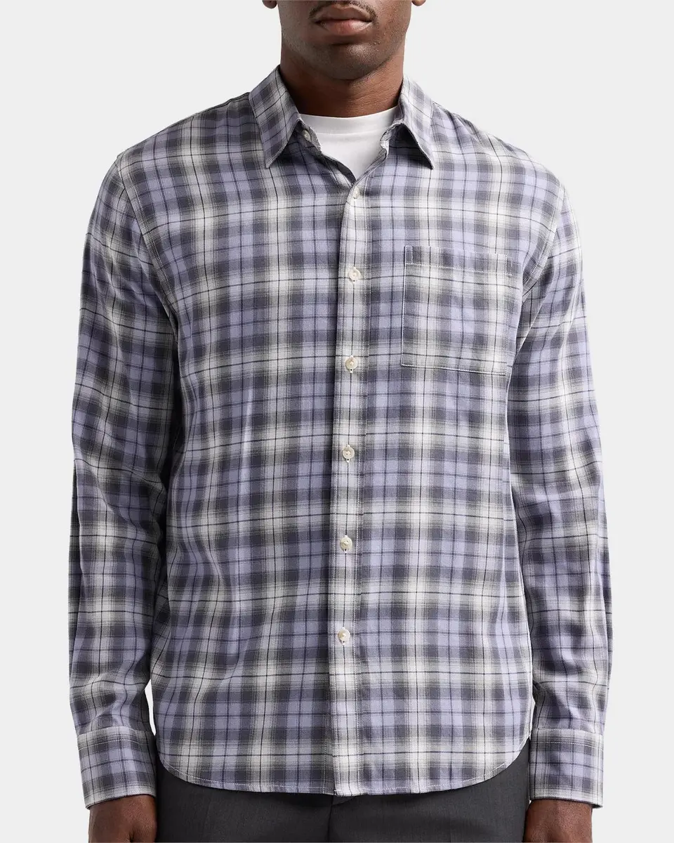Vince Men's Exchange Plaid Button-Down Shirt | Thumbnail 3 Vince Men's Exchange Plaid Button-Down Shirt | Thumbnail 3
