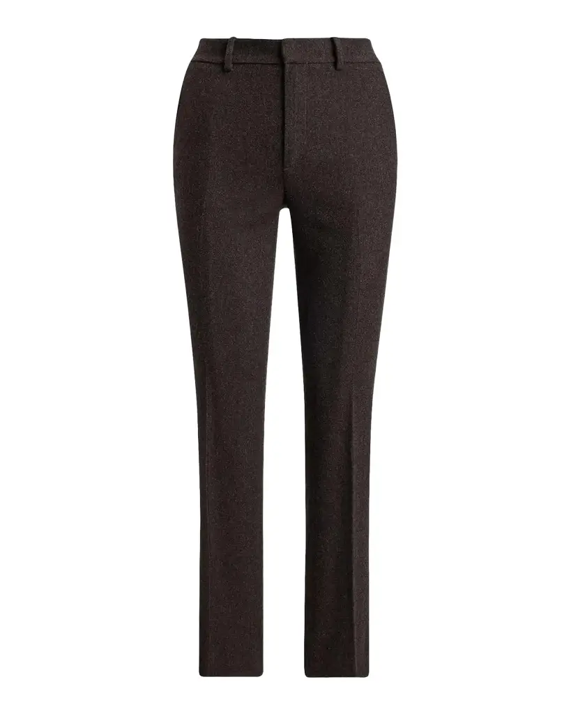 Ralph Lauren Collection Andrey Wool Herringbone Tapered-Leg Ankle Pants | Image 1 Ralph Lauren Collection Andrey Wool Herringbone Tapered-Leg Ankle Pants | Image 1