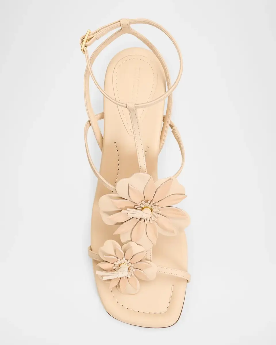 Zimmermann 85mm Belara Leather T-Strap Sandals | Thumbnail 4 Zimmermann 85mm Belara Leather T-Strap Sandals | Thumbnail 4