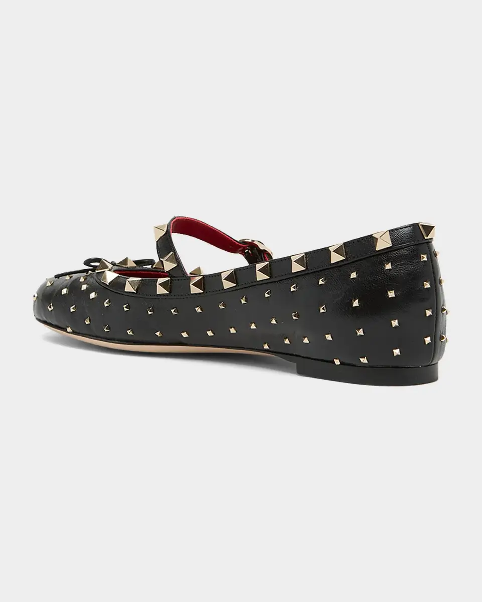 Valentino Garavani Rockstud Mary Jane Ballerina Flats | Thumbnail 4
