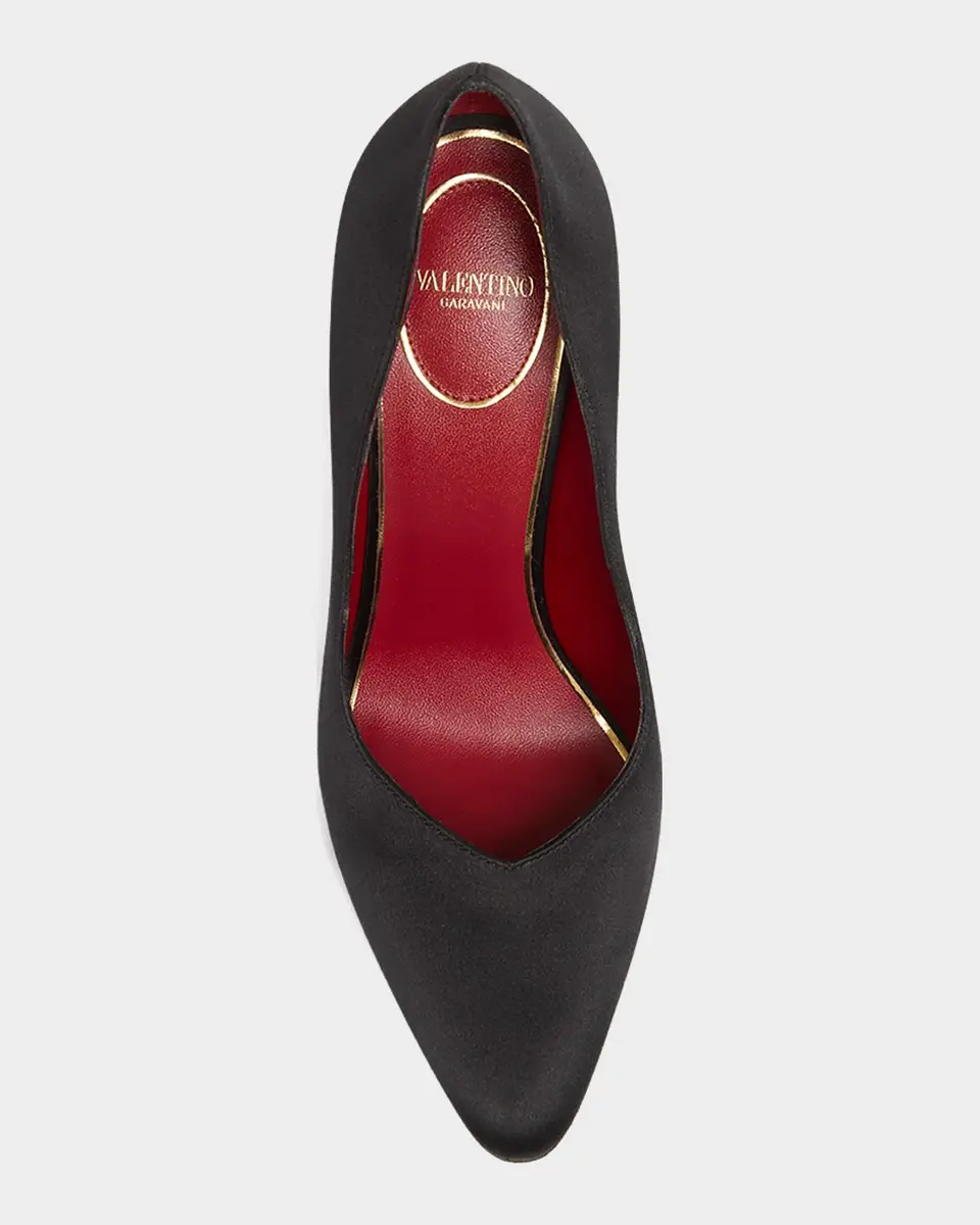 Valentino Garavani Satin Stiletto Pump | Thumbnail 4 Valentino Garavani Satin Stiletto Pump | Thumbnail 4