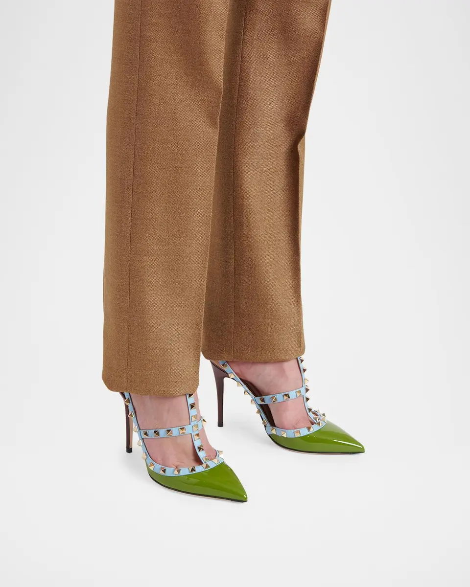 Valentino Garavani Rockstud 100mm Studded Leather Strappy Pumps | Thumbnail 2 Valentino Garavani Rockstud 100mm Studded Leather Strappy Pumps | Thumbnail 2