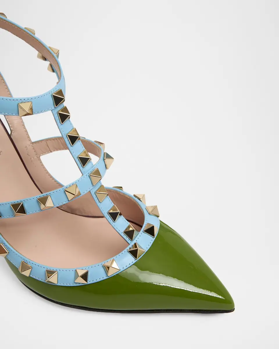 Valentino Garavani Rockstud 100mm Studded Leather Strappy Pumps | Thumbnail 5 Valentino Garavani Rockstud 100mm Studded Leather Strappy Pumps | Thumbnail 5