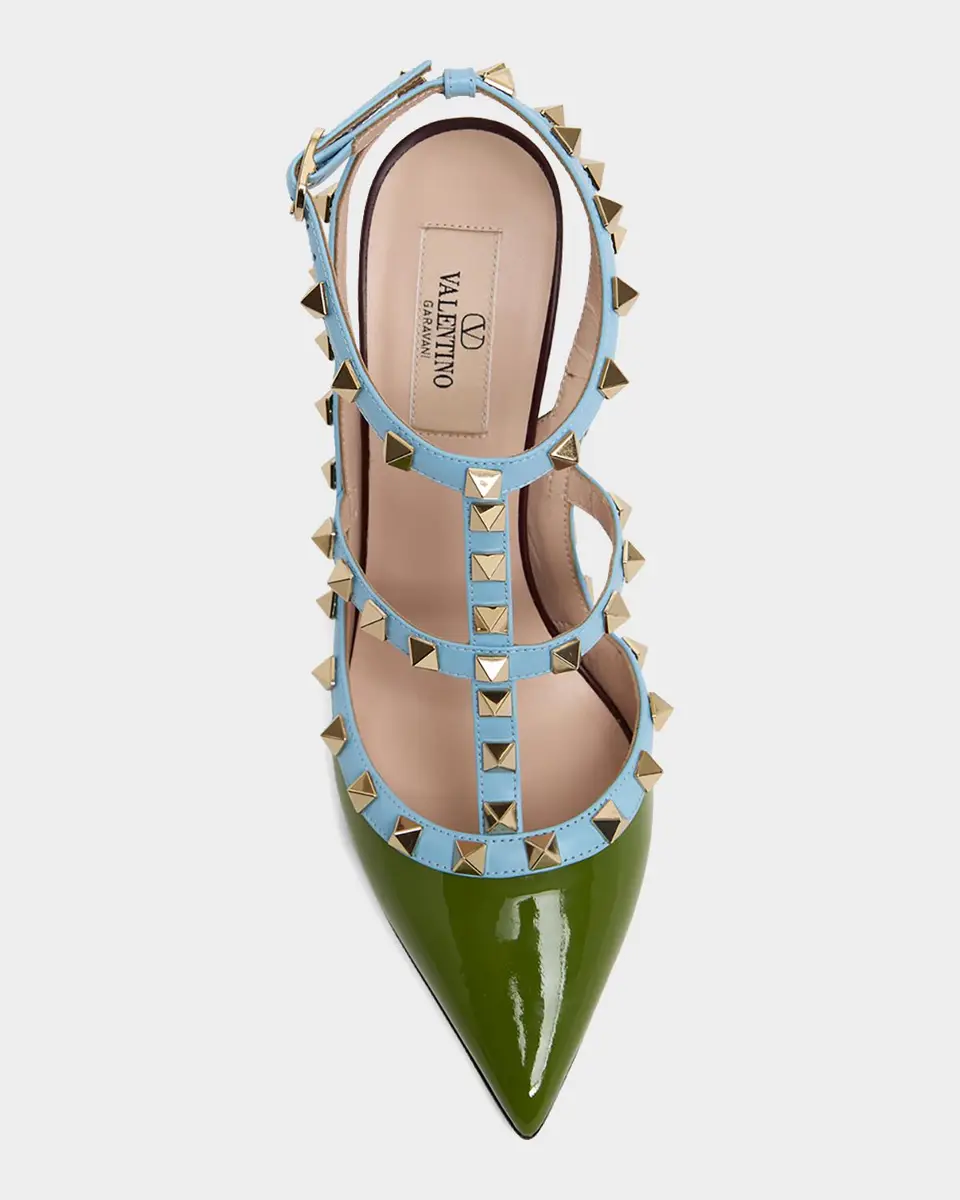 Valentino Garavani Rockstud 100mm Studded Leather Strappy Pumps | Thumbnail 6 Valentino Garavani Rockstud 100mm Studded Leather Strappy Pumps | Thumbnail 6