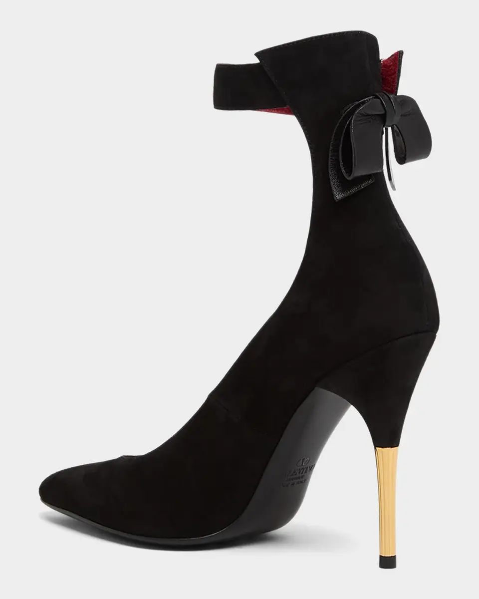 Valentino Garavani Leather Bow-Back Stiletto Pumps | Thumbnail 4 Valentino Garavani Leather Bow-Back Stiletto Pumps | Thumbnail 4