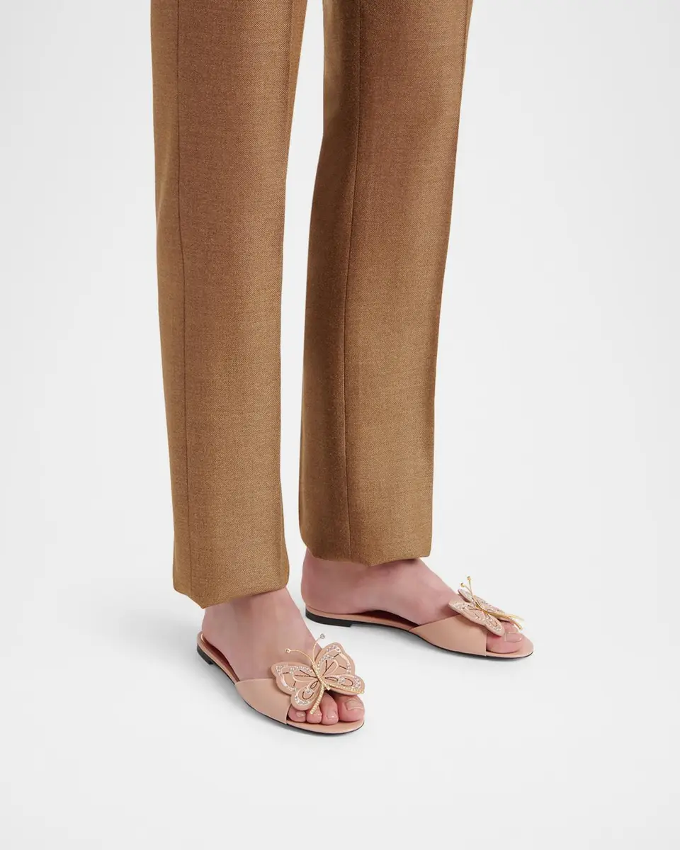 Valentino Garavani Flutterby Flat Slides | Thumbnail 2